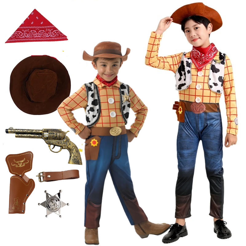 Cosplay Prop Pistol - Costumi in Denim per Personaggi Anime,