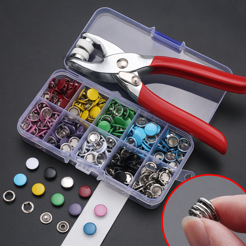 Snap Fastener Set - Pinza Tool + 50 Set bottoni