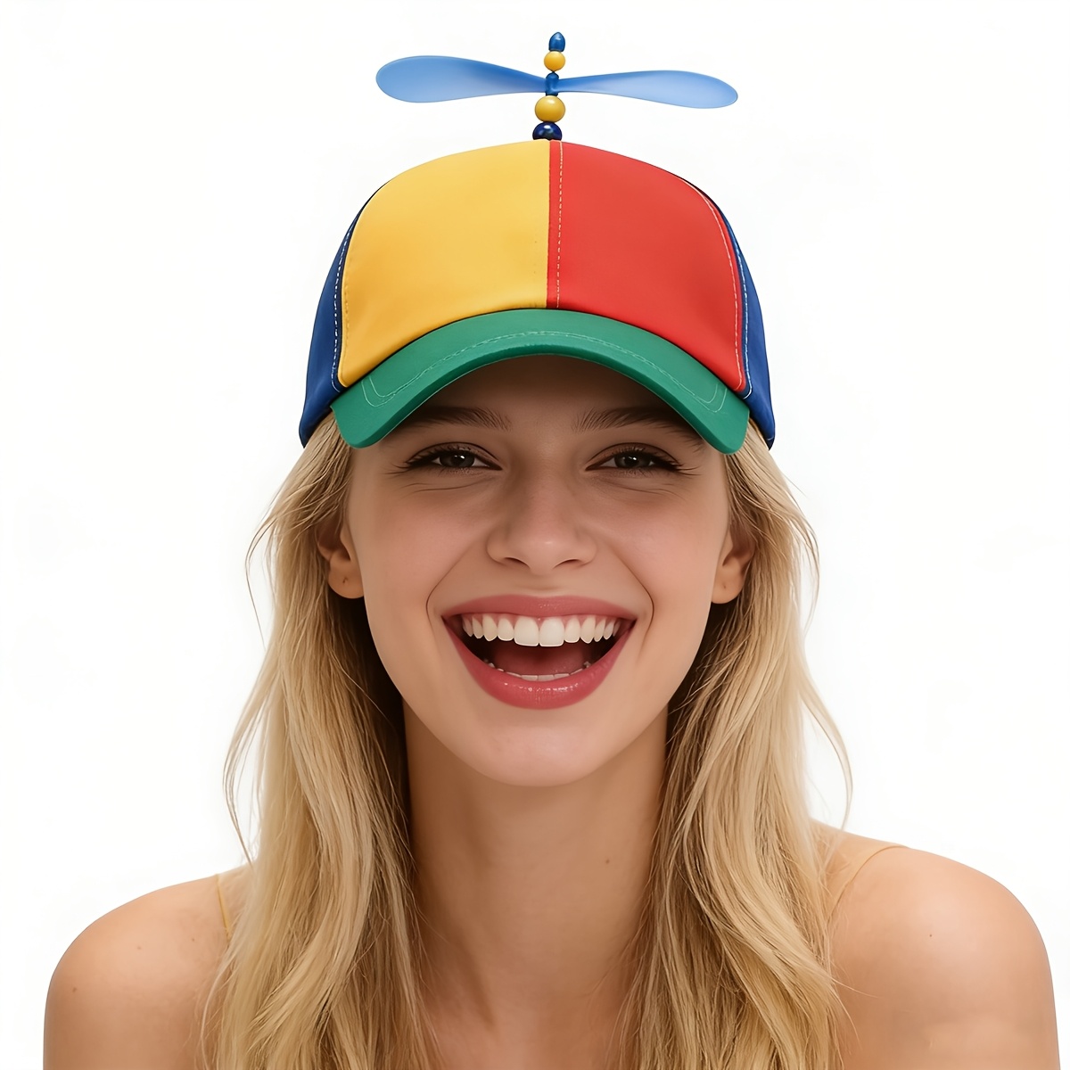 Flamethrower Cosplay Prop - Divertente cappello con elica multicolore per