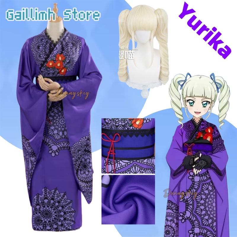 Cosplay Prop Patterns - Aikatsu! Yurika Toudou Yukata Kimono Costume