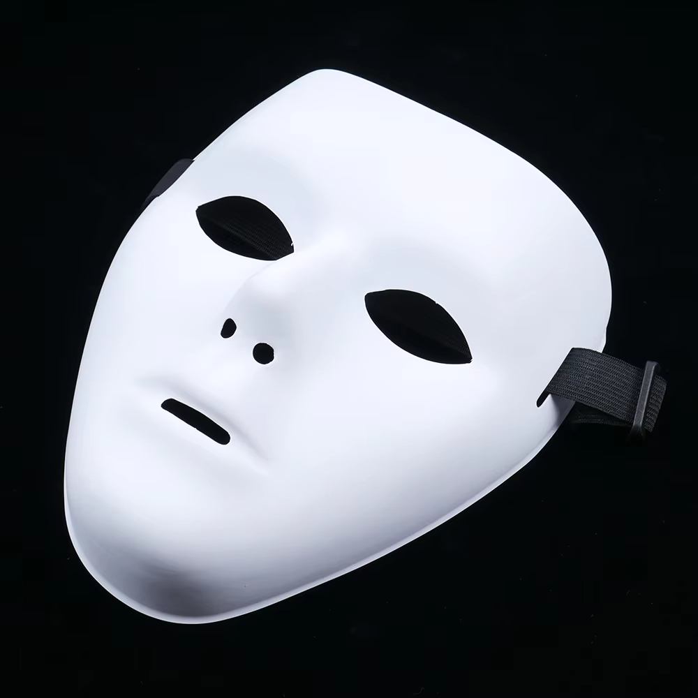 Cosplay Prop Paint - Maschera in PVC Bianca per Halloween,