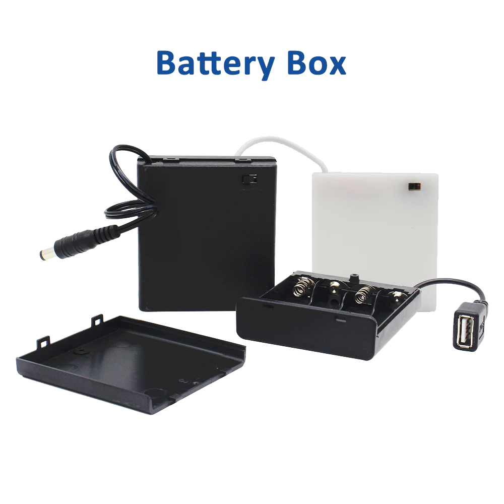 Led El Wire - Contenitore per batteria DC USB 4AA