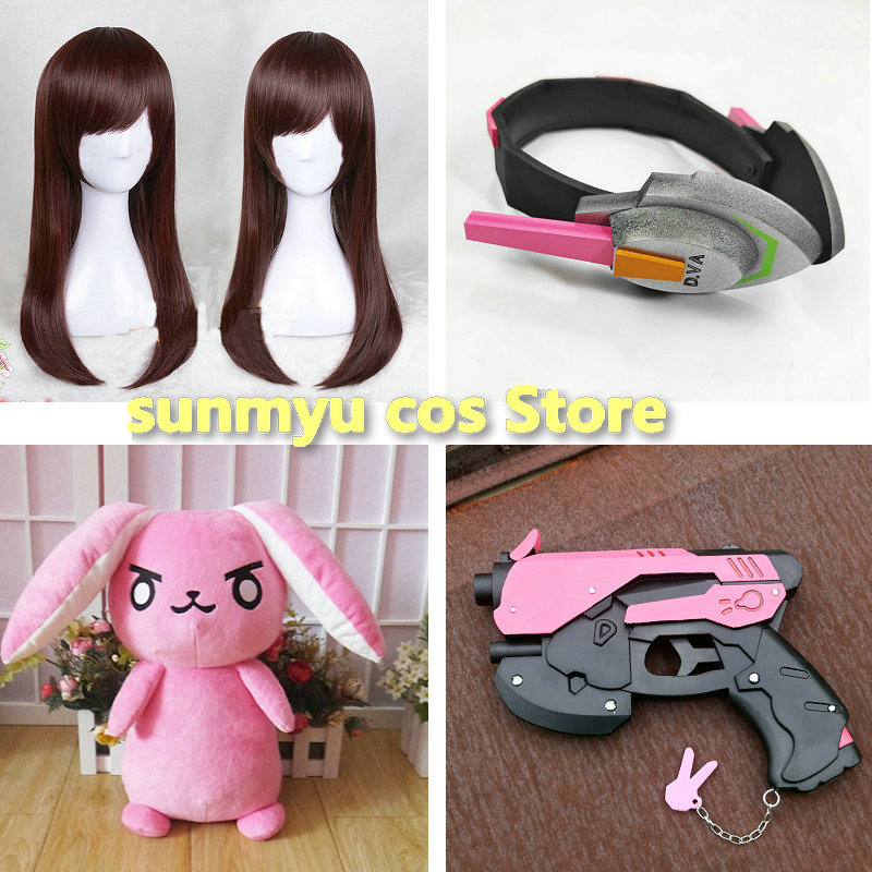 Dva Cosplay Prop - Accessori per Cosplay D.VA: Copricapo, Pistola