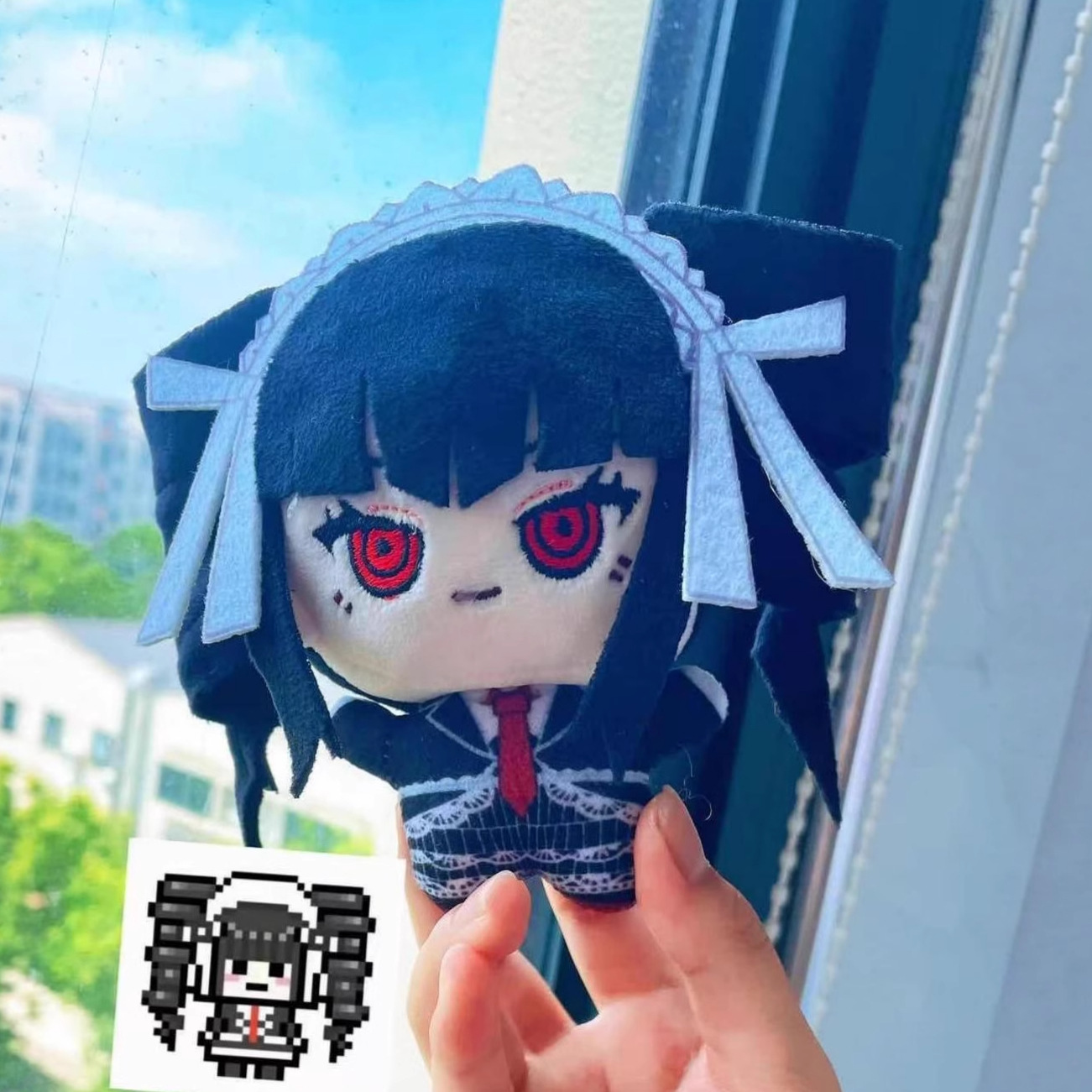 Cosplay Plushie Prop - Peluche Celestia Ludenberg 10cm, Bambola Anime