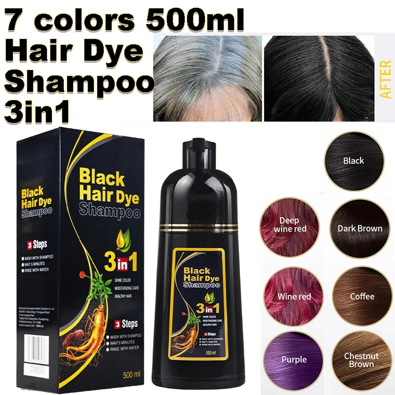 Hair Spray Color - Shampoo per tinture per capelli neri