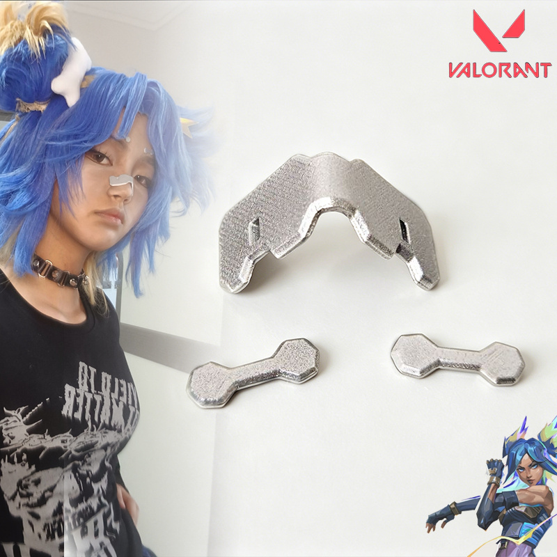 Bloodborne Cosplay Prop - Striscia Nasale per Cosplay VALORANT Neon,