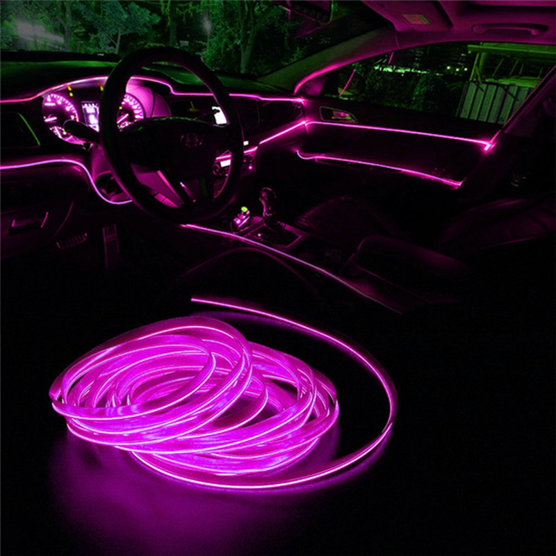 Led El Wire - 2M Car Interior Led Strip Light