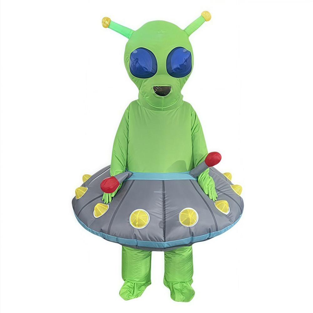 Cosplay Prop Business - Costume Gonfiabile Verde UFO Alieno, Copertura