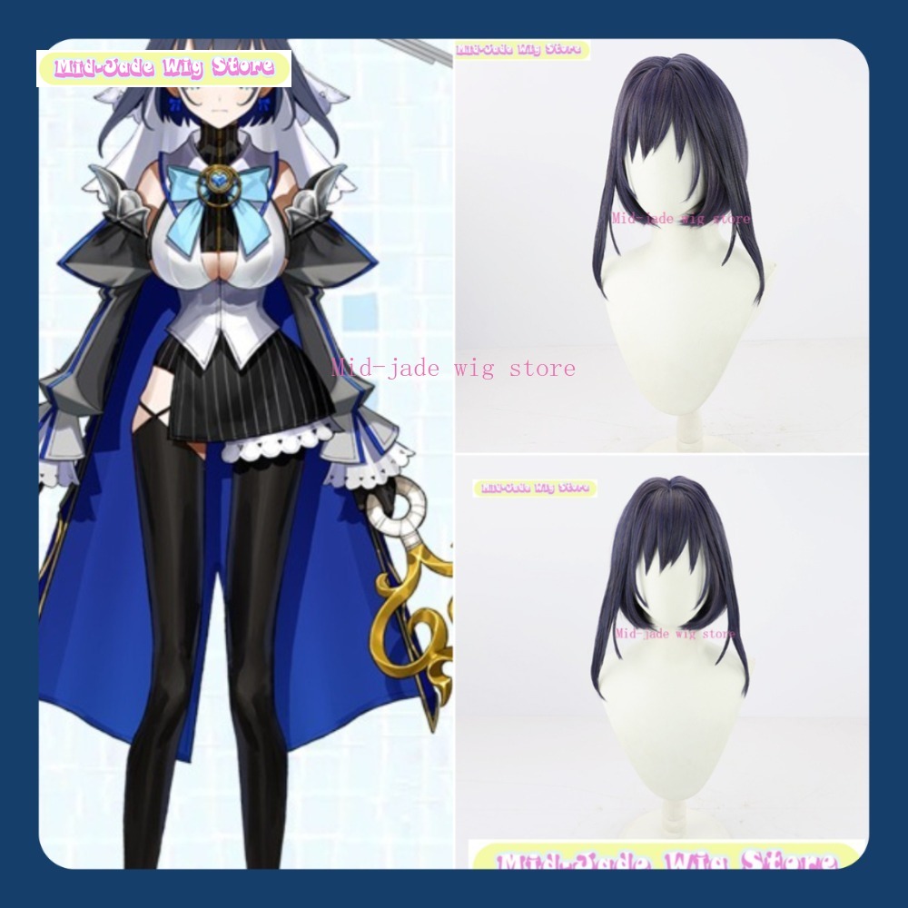 Prop En Cosplay - Parrucca Mid-jade Negozio Hololive EN Ouro