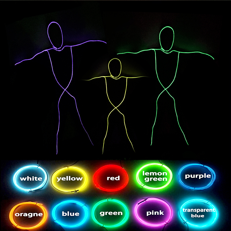 Led El Wire - EL Wire Suit Abbigliamento LED Costume