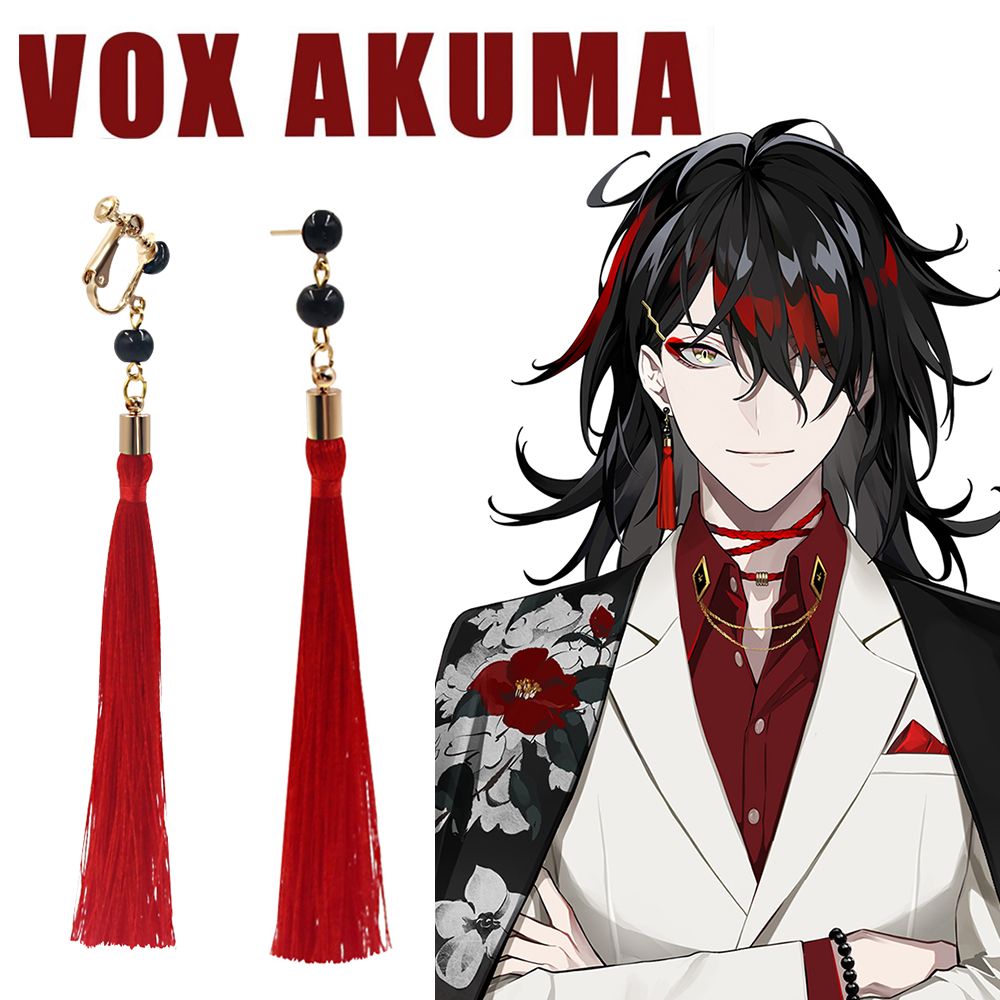Prop En Cosplay - Anime VTuber Vox Akuma Orecchini Cosplay