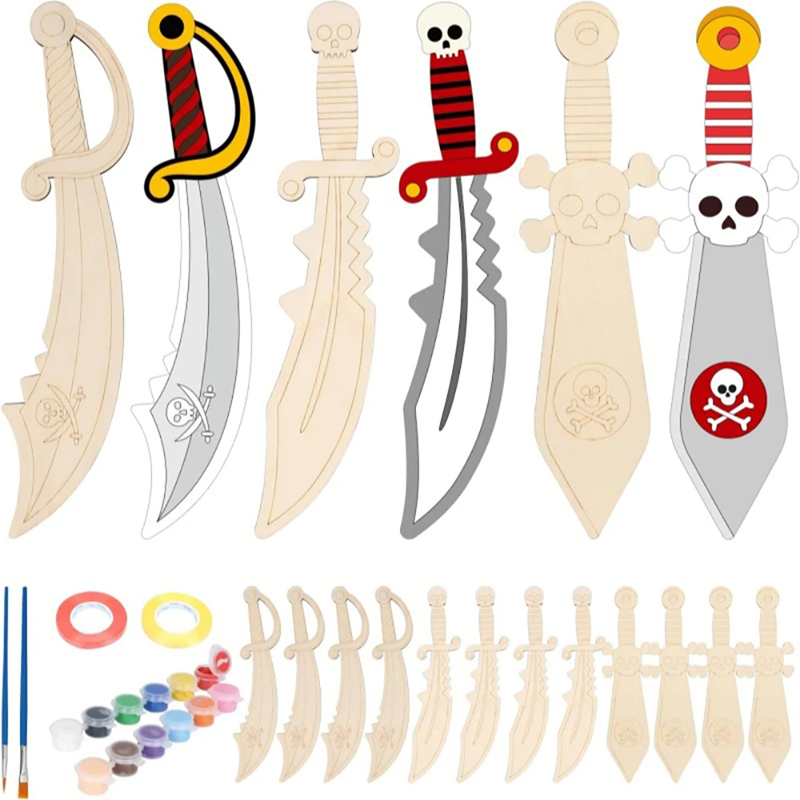 Legno fai da te disegno pirata - Cosplay Prop Painting recensione e prezzo