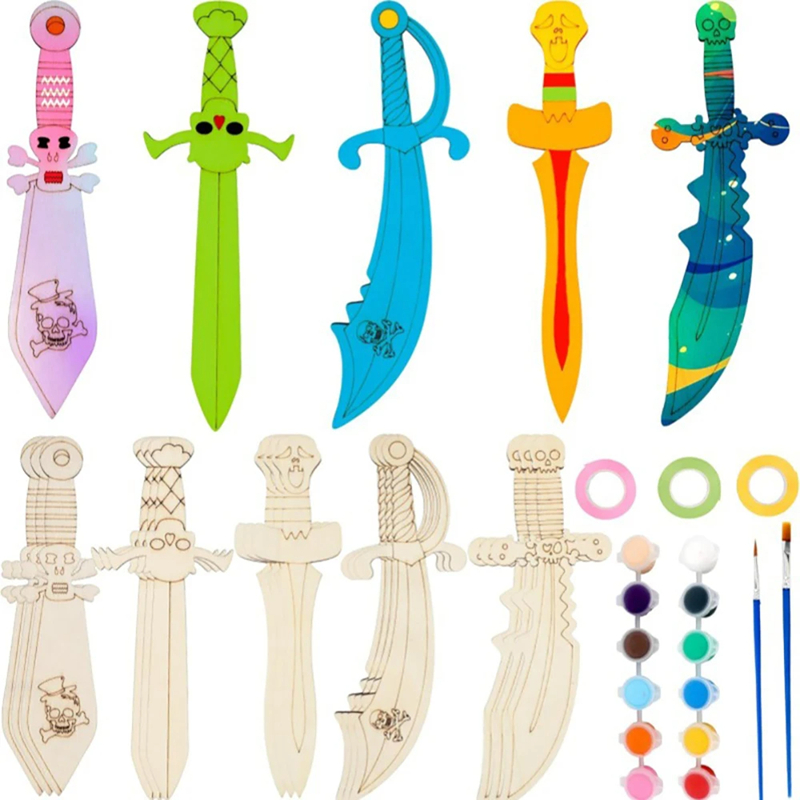 Legno fai da te disegno pirata - Cosplay Prop Painting recensione e prezzo