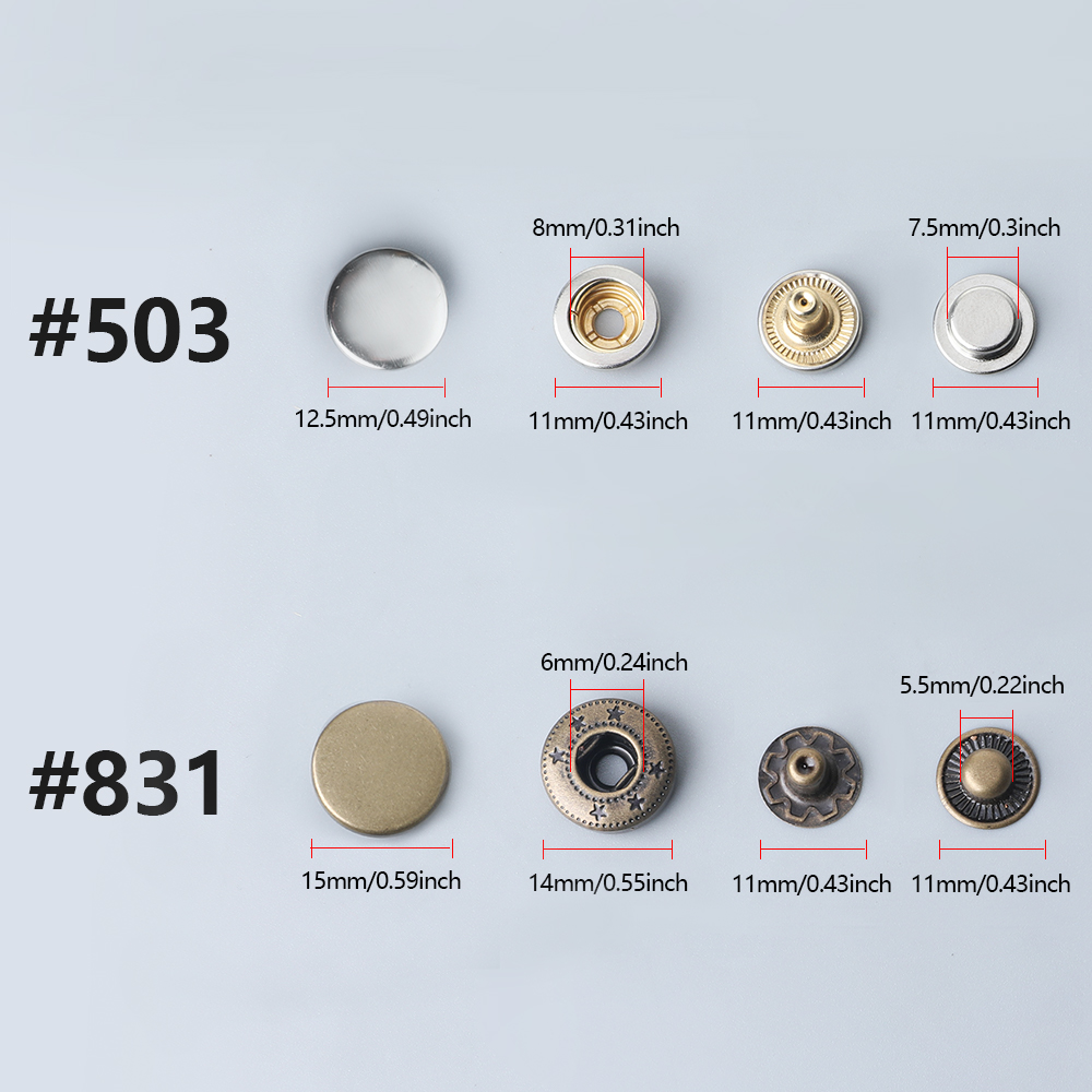 40 set/160 pezzi bottoni color - Snap Fastener Set recensione e prezzo