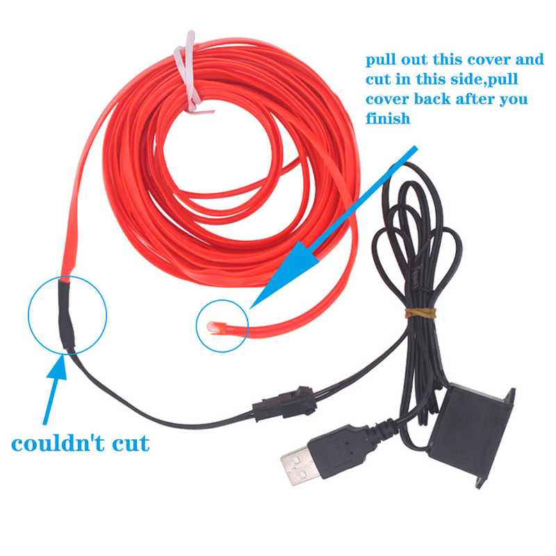 Striscia LED per interni auto  - Led El Wire recensione e prezzo