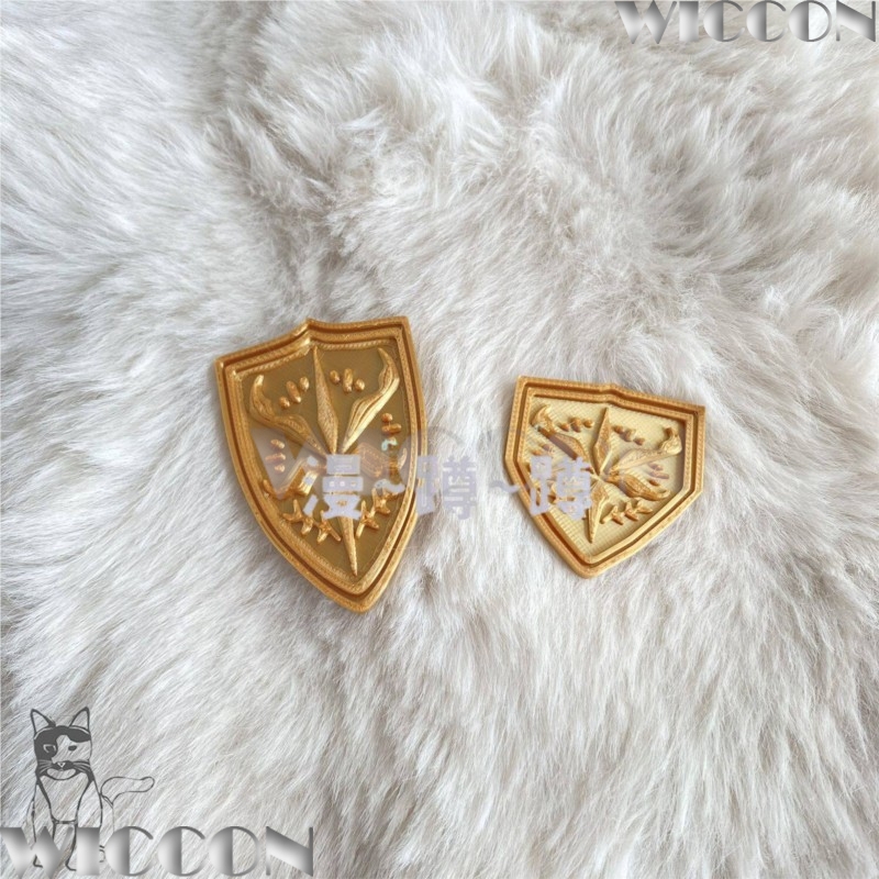 Emblema scolastico dorato tsuk - Cosplay Prop 3D Print recensione e prezzo