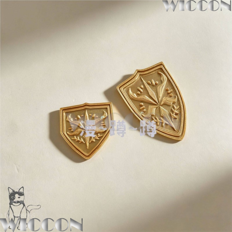 Emblema scolastico dorato tsuk - Cosplay Prop 3D Print recensione e prezzo