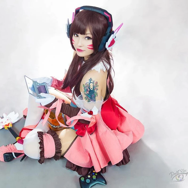 Gioco ROLECOS OW D.VA Parrucca - Dva Cosplay Prop recensione e prezzo